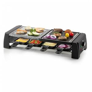 Domo DO9190G raclette 8 persoon/personen 1200 W Zwart, Grijs