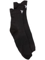 Y-3 chaussettes à logo en intarsia - Noir - thumbnail