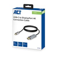 ACT AC7035 USB-C naar DisplayPort kabel 1,8 meter - thumbnail