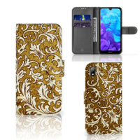 Wallet Case Huawei Y5 (2019) Barok Goud