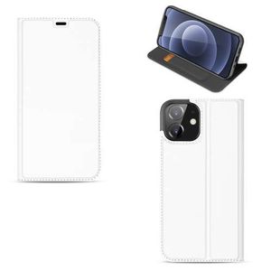 Bookcase iPhone 12 Mini Hoesje Wit met Pashouder (5.4 inch)