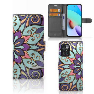 Xiaomi Redmi 10 Hoesje Purple Flower