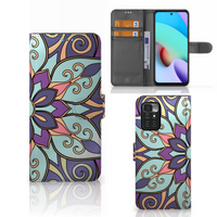 Xiaomi Redmi 10 Hoesje Purple Flower - thumbnail