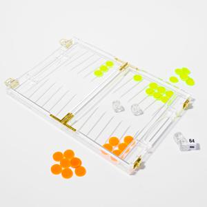 Spellen Lucite Reis Backgammon