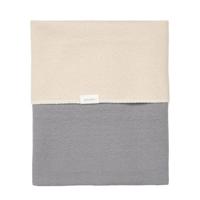 Koeka baby wiegdeken reversible Riga 75x100 cm steel grey