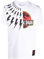 Neil Barrett t-shirt Jurassic Park & Fair Isle Thunderbolt - Blanc