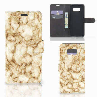 Samsung Galaxy S8 Plus Bookcase Marmer Goud