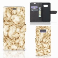 Samsung Galaxy S8 Plus Bookcase Marmer Goud