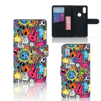 Xiaomi Mi Mix 2s Wallet Case met Pasjes Punk Rock - thumbnail