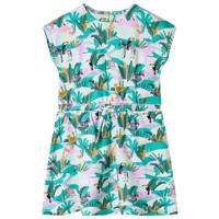 Kinderjurk 92 lichtmintkleurig, kinderkleding, meisjeskleding, kinderen jurk, kinderkled, meisjes jurk, meisjesjurk, kinderkleding meisjes