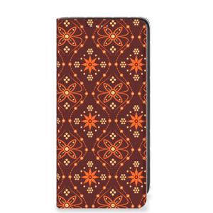 Samsung Galaxy A41 Hoesje met Magneet Batik Brown