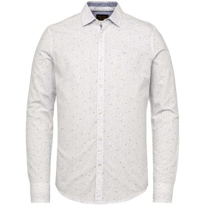 Long sleeve shirt printed cotton/l bright white