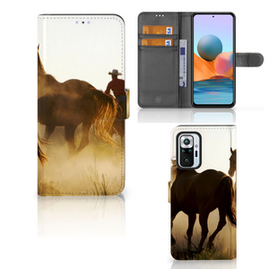 Xiaomi Redmi Note 10 Pro Telefoonhoesje met Pasjes Design Cowboy