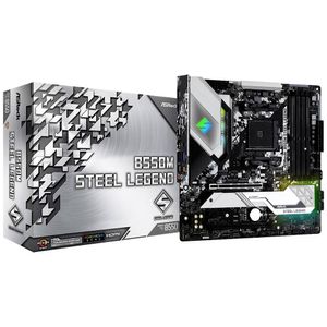 ASRock B550M Steel Legend Moederbord Socket AMD AM4 Vormfactor Micro-ATX Moederbord chipset AMD® B550