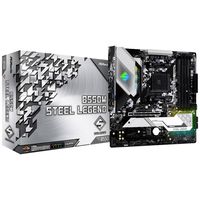 ASRock B550M Steel Legend Moederbord Socket AMD AM4 Vormfactor Micro-ATX Moederbord chipset AMD® B550 - thumbnail