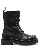 Versace Jeans Couture bottines à ornements Rockstud - Noir