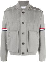 Thom Browne surchemise en maille fine - Gris