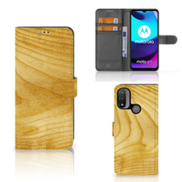 Motorola Moto E20 | E30 | E40 Book Style Case Licht Hout