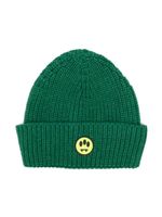 Barrow kids bonnet en maille à patch logo - Vert - thumbnail