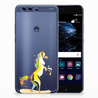 Huawei P10 Plus Telefoonhoesje met Naam Horse Color - thumbnail