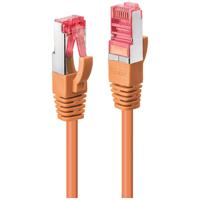 LINDY 47810 RJ45 Netwerkkabel, patchkabel CAT 6 S/FTP 3.00 m Oranje 1 stuk(s) - thumbnail