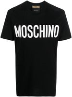 Moschino logo-print organic cotton T-shirt - Noir