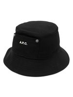 A.P.C. bob à logo brodé - Noir - thumbnail