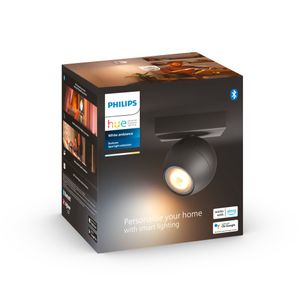 Philips Hue BUCKRAM Opbouwspot GU10 1x5W Zwart