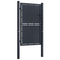 vidaXL Poort 100x150 cm staal antraciet