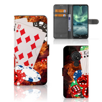 Nokia 7.2 | Nokia 6.2 Wallet Case met Pasjes Casino