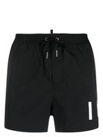 DSQUARED2 short de bain à taille élastique - Noir - thumbnail