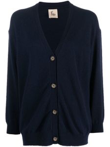 PAULA cardigan boutonné en cachemire - Bleu