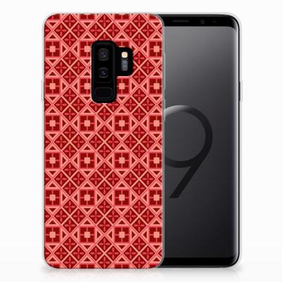 Samsung Galaxy S9 Plus TPU bumper Batik Rood Samsung Galaxy S9 Plus TPU bumper Batik Rood