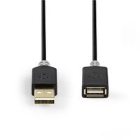 Nedis CCBW60010AT20 Kabel Usb 2.0 A Male - A Female 2,0 M Antraciet