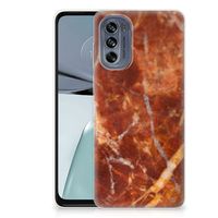 Motorola Moto G62 5G TPU Siliconen Hoesje Marmer Bruin - thumbnail