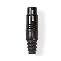 Nedis COTP15902BK Xlr-connector Xlr 3-pins Female Zwart