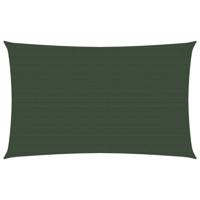 vidaXL Zonnezeil 160 g/m² 4x7 m HDPE donkergroen