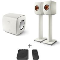 KEF Combi Deal LS50 Wireless II + S2 stands + KC62 + KW1 - Wit/Wit