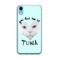 You had me at tuna: iPhone XR Transparant Hoesje