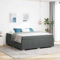vidaXL Moderne Bed van Stof met Matras - Comfortabel en Elegante Oplossing voor je Slaapkamer