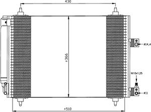 Condensor, airconditioning 35443