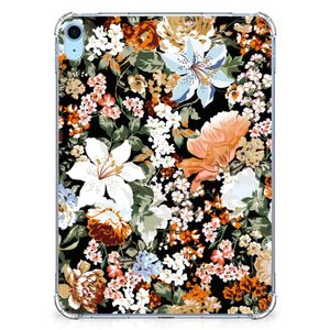 Siliconen Hoesje voor iPad (2022) 10.9 Dark Flowers