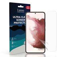 Lunso - Duo Pack (2 stuks) Beschermfolie - Full Cover Screen Protector - Geschikt voor Samsung Galaxy S22 Plus