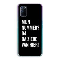 Da ziede van hier - Zwart: Oppo A52 Transparant Hoesje