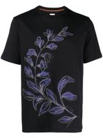 Paul Smith t-shirt en coton à imprimé floral - Bleu - thumbnail