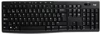 Logitech K270 Draadloos Toetsenbord voor Windows, 2,4 GHz Draadloos, Volledig Formaat, Numeriek Keypad, 8 Multimediatoetsen, Batterijduur van 2 Jaar, PC, Laptop, Belgisch AZERTY indeling - Zwart