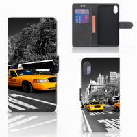 Apple iPhone Xs Max Flip Cover New York Taxi