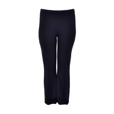 Yoek high waist flared broek donkerblauw
