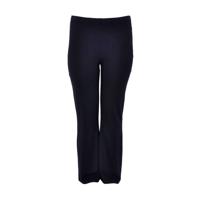 Yoek high waist flared broek donkerblauw