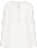 Valentino Garavani blouse VGold en soie - Blanc